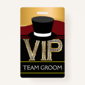 Badge du Mariage Team Groom (Devant)
