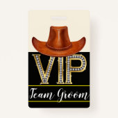 Badge du Mariage Team Groom (Devant)