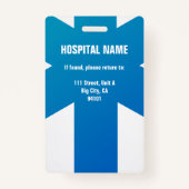 Badge du médecin du bureau du médecin de l'hôpital (Dos)