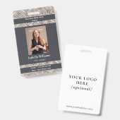 Badge du membre de l'établissement ou de l'entrepr (Avant & arrière)