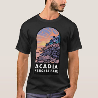 Badge du parc national Acadia T-shirt classique