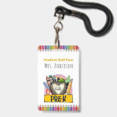 Badge du Pass Pré K Hall (Avant avec lanière)