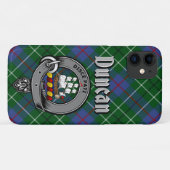 Badge Duncan Clan et étui téléphonique Tartan (Dos (Horizontal))