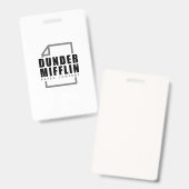 Badge Dunder Mifflin (Avant & arrière)