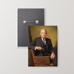 Badge Dwight Eisenhower Président Portrait de la Maison 