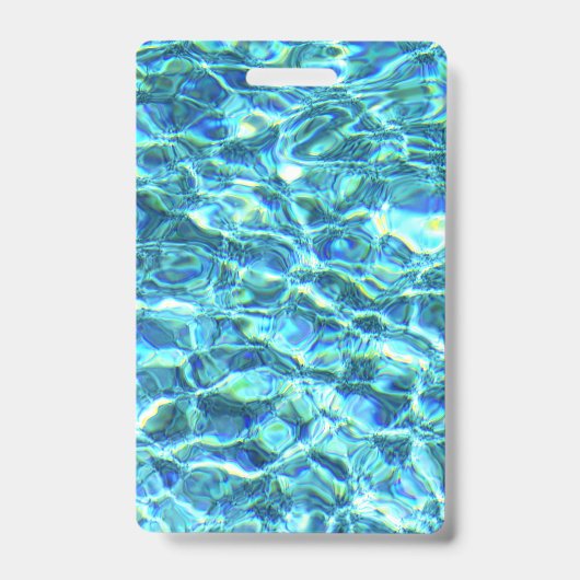 Badge Eau scintillante qui tombe (Avant)