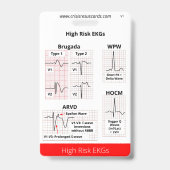 Badge ECG à haut risque/STEMI (Arrière)