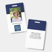 Badge Échantillon de l'école Highlands B (Avant & arrière)