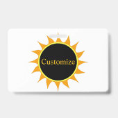 Badge Éclipse totale de soleil Thunder_Cove (Arrière)