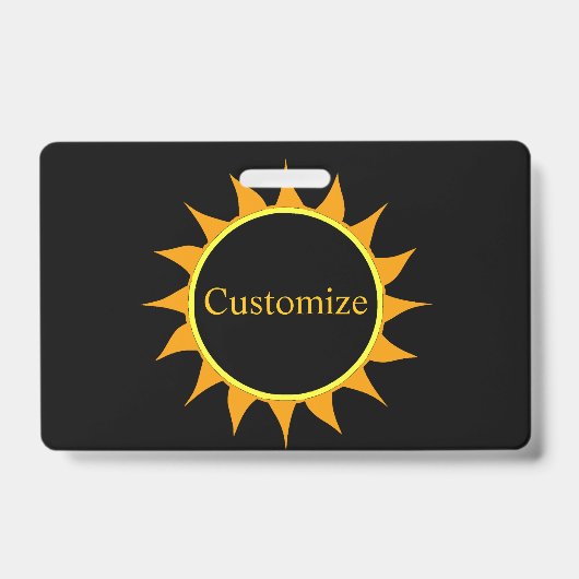 Badge Éclipse totale de soleil Thunder_Cove (Avant)