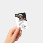 Badge École d'enseignement à domicile ID Oranges Insigne (À main)