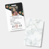 Badge École d'enseignement à domicile ID Oranges Insigne (Recto et verso)