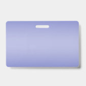 Badge Écriture cursive éditable | Violet blanc et violet (Arrière)