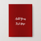 Badge Écriture professionnelle ajouter du texte rouge mo (Recto)