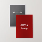 Badge Écriture professionnelle ajouter du texte rouge mo (Recto/Verso)