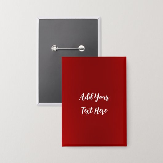 Badge Écriture professionnelle ajouter du texte rouge mo (Recto/Verso)