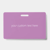 Badge Editable Soft Mauve Ombre & White Text Script (Arrière)