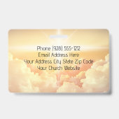 Badge Église chrétienne des nuages célestes (Arrière)