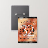 Badge Élégant 32ème anniversaire de Mariage de bronze (Recto/Verso)