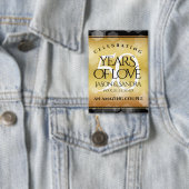 Badge Élégant 50e anniversaire de Mariage d'or (Insitu)