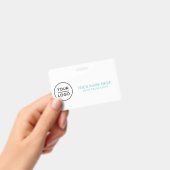 Badge Elegant custom Logo Employee Simple (Manuel / portable)