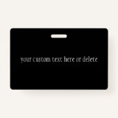 Badge Élégant écriture de script de monogramme modifiabl (Dos)