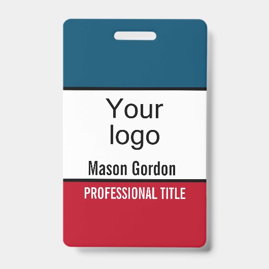 Badge élégant et minimaliste (Avant)
