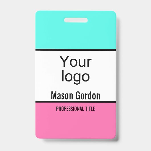 Badge élégant et minimaliste (Avant)