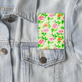 Badge Elegant Floral Roses Green Leaves Pattern-23675 (Insitu)