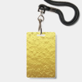 Badge Elégant Gold Black VIP All Access Anniversaire   (Dos avec cordon)