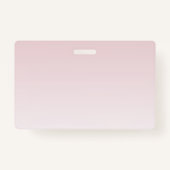 Badge Élégant lettrage et monogramme | Rose Ombre (Dos)