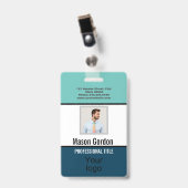 Badge Élégant, minimaliste (Avant avec clip)