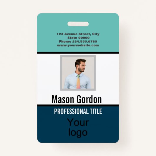 Badge Élégant, minimaliste (Devant)