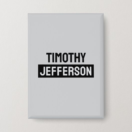 Badge Elegant Modern Minimalist Own Name (Recto)