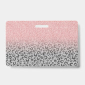 Badge Élégant Rose Gold Parties scintillant Empreinte de (Arrière)