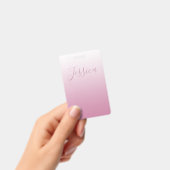 Badge Élégant script et rose modifiable (n'importe quell (Manuel / portable)