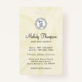 Badge Elegant Script Photo Logo Makeup Hair (Dos)