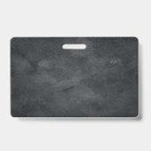 Badge Élégant Style Gris Art Professionnel (Arrière)