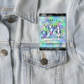 Badge Élégante 24e anniversaire du Mariage Opal (Insitu)