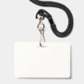 Badge élément de puzzle bleu de sensibilisation à l'auti (Arrière avec lanière)