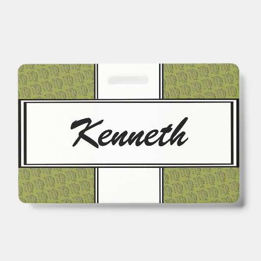 Badge Élément du symbole Virgo Zodiac par Kenneth Yoncic (Face)