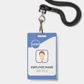 Badge Élever l'identité de votre équipe avec un employé  (Avant avec lanière)