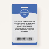 Badge Élever l'identité de votre équipe avec un employé  (Dos)