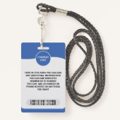 Badge Élever l'identité de votre équipe avec un employé  (Derrière avec lanière)