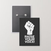 Badge Élevez Votre Voix 1 W (Recto/Verso)