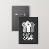 Badge Élevez Votre Voix 3 W (Recto/Verso)