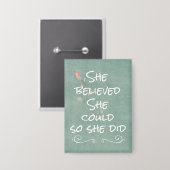 Badge Elle Croyait qu'elle pouvait le faire pour qu'elle (Recto/Verso)