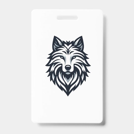 Badge Emblème du loup solitaire (Avant)
