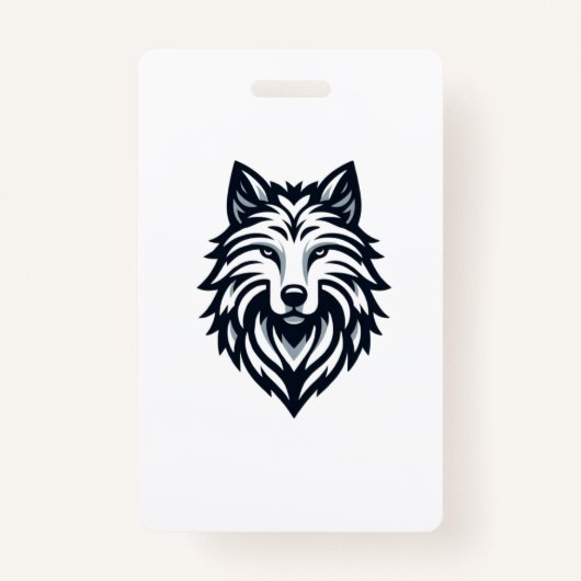 Badge Emblème du loup solitaire (Devant)