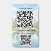 Badge Emplacement Remplacement Photo QR Logo Conférence (Arrière)